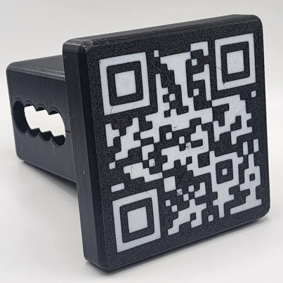 Custom QR Code Trailer Hitch Cover | Fits 2" Tow Hitch