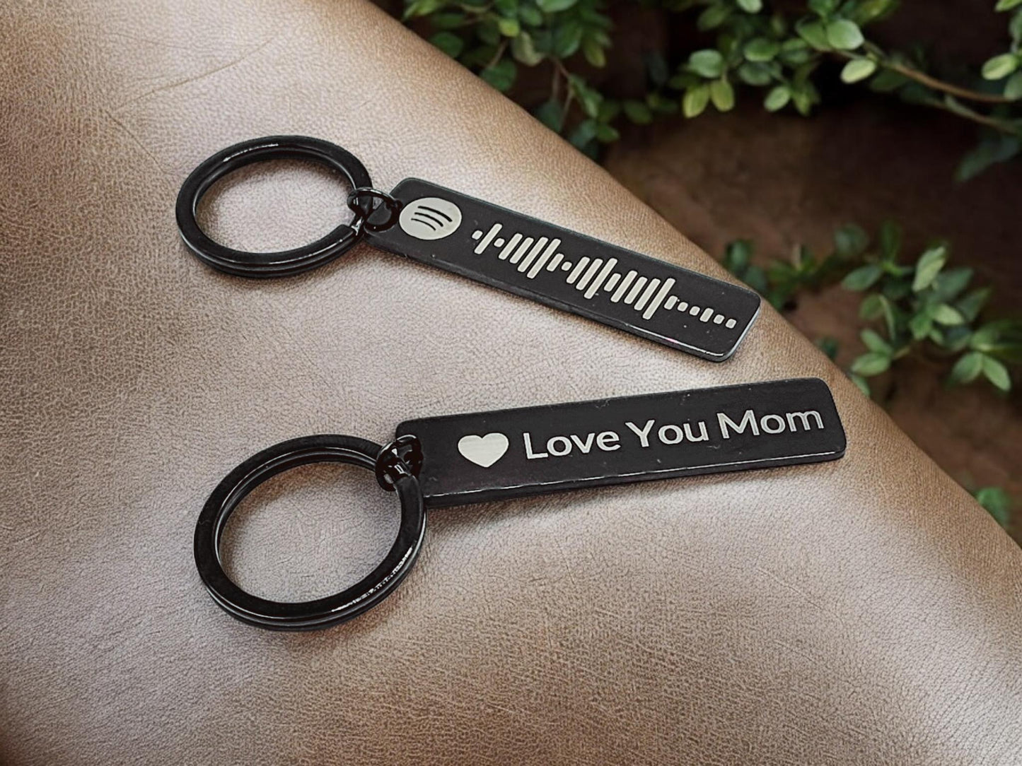 Spotify Keychain | Personalized Song Keychain, Custom Music Keychain, Song Keyring Gift, Stainless Steel Metal, Custom Engraved, 2 sided