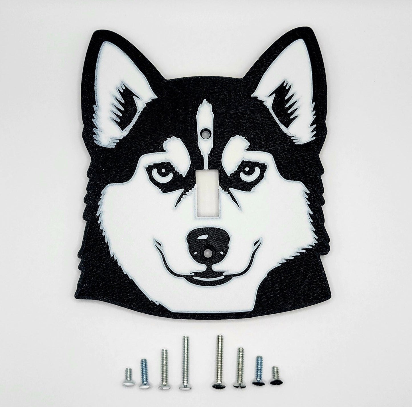 Siberian Husky Light Switch Cover Home Wall Art Puppy Switch Plate Single Toggle Switch