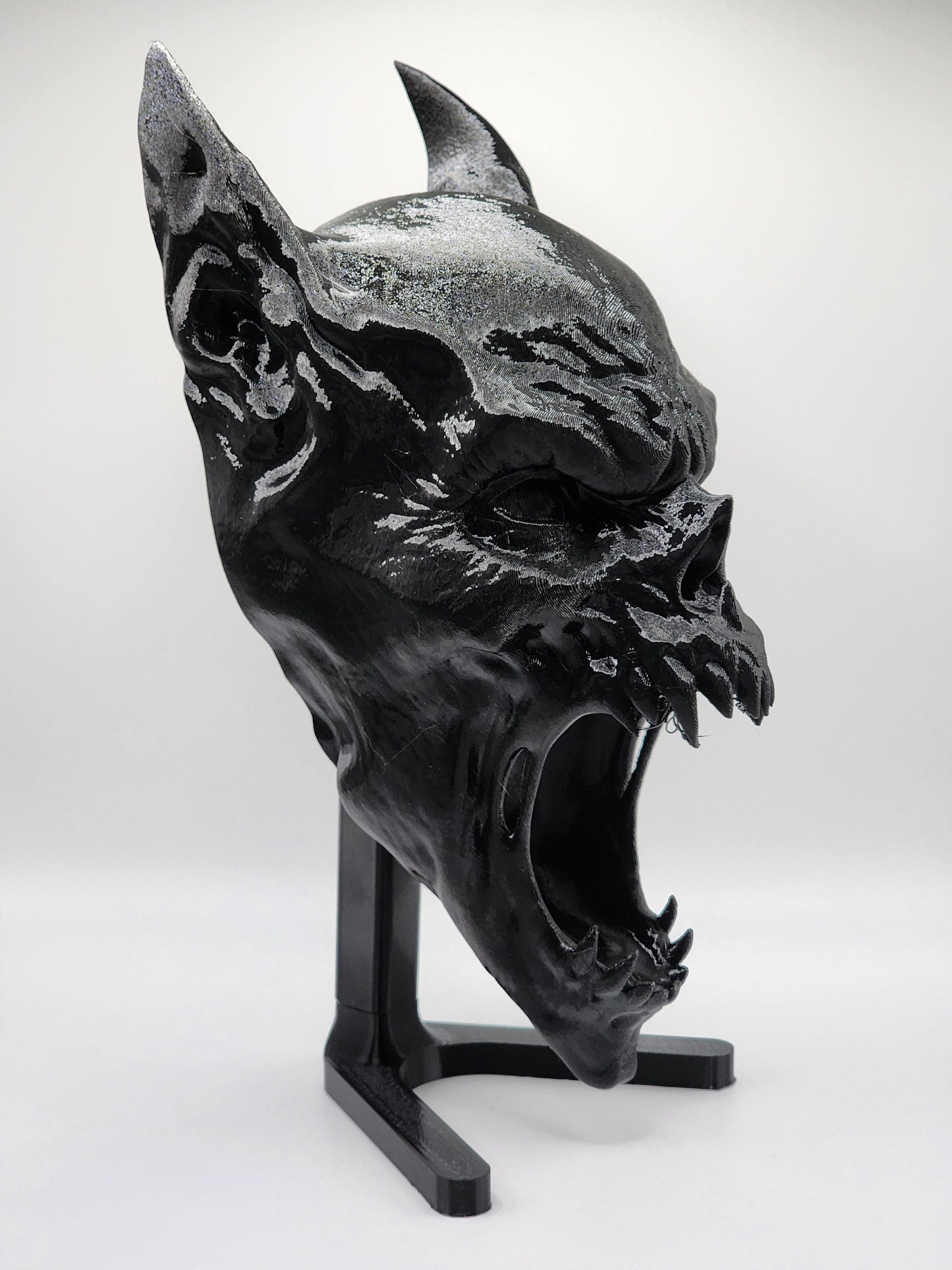 Scary Man Bat Halloween Decor 3D Printed Wall Art Statue Head