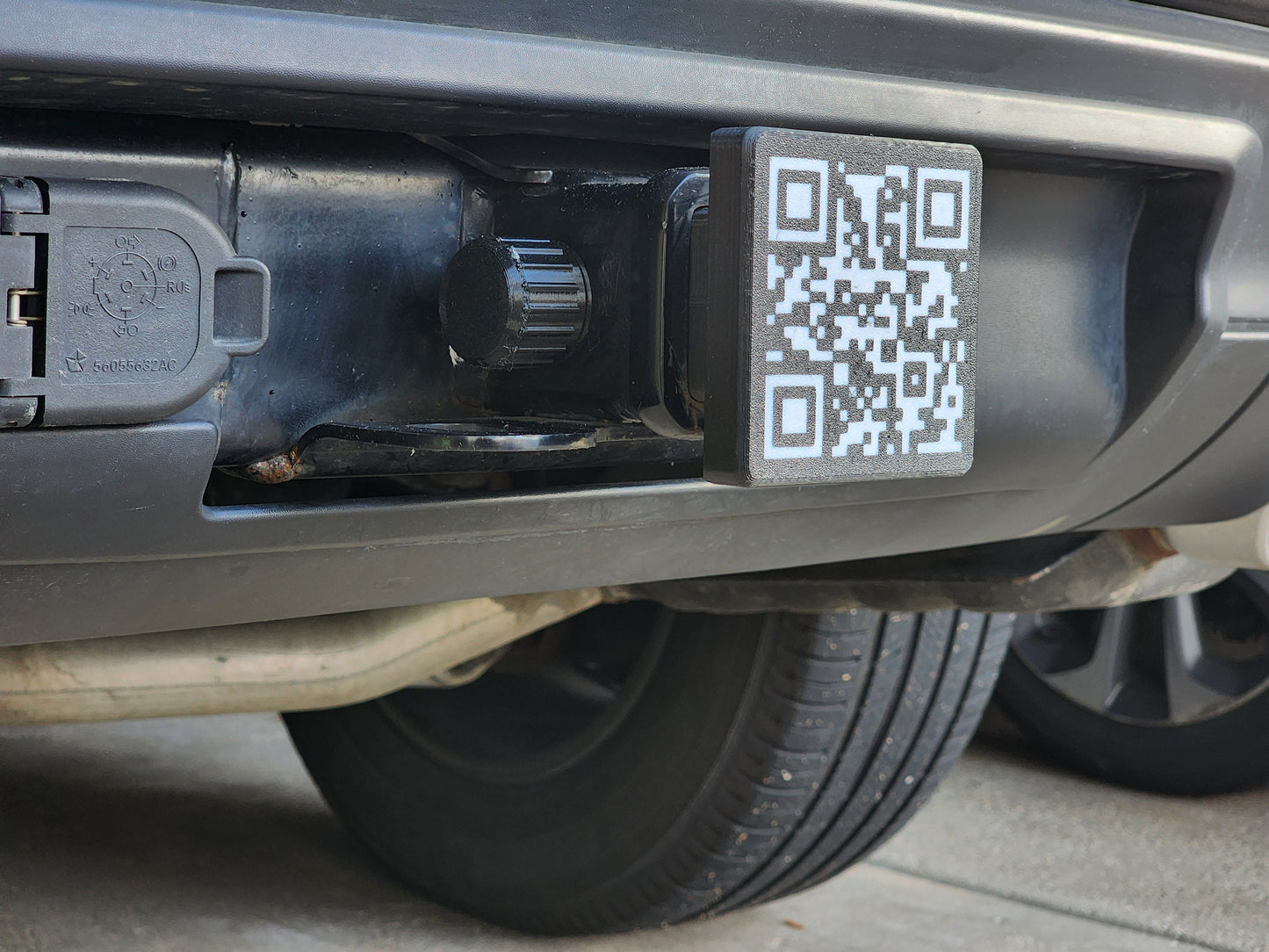 Custom QR Code Trailer Hitch Cover | Fits 2" Tow Hitch