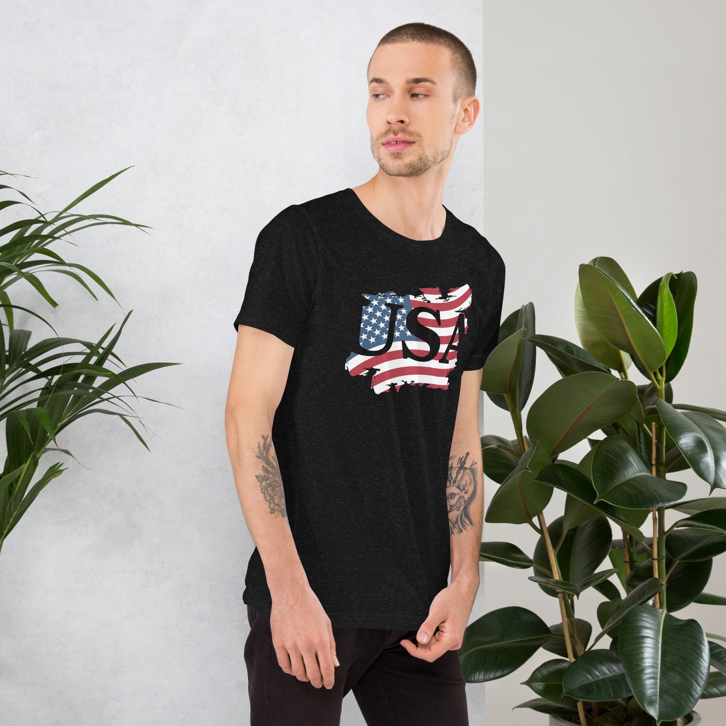 American Flag USA Cutout Shirt